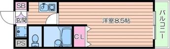 ライフハイム須賀の間取り画像