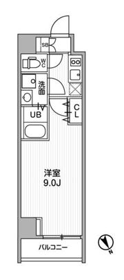 ALTERNA蔵前の間取り画像