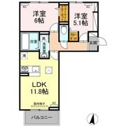 ハーベストCKの間取り画像