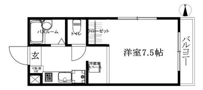 コーポ千舟の間取り画像