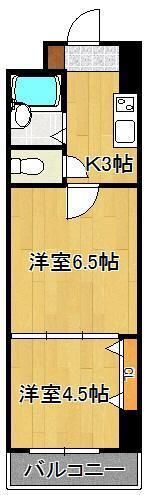 ギャラン南小倉の間取り画像