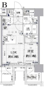 エスリード神戸三宮ヒルズの間取り画像