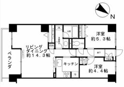 サンヴェール伊勢佐木町の間取り画像