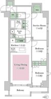 オープンレジデンシア横浜台町の間取り画像