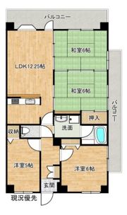 ラ・セーヌ北田町の間取り画像