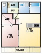 クレシアAの間取り画像