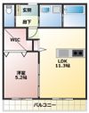クレシアAの間取り画像