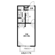 アムール 領家の間取り画像
