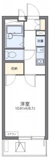 レオパレスグリーンフラットFの間取り画像
