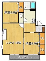 コモンシティ志井 C棟の間取り画像