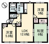 クレールT．I 3の間取り画像