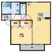 メルベーユ富の原 F棟の間取り画像