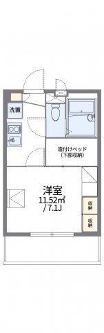レオパレスBluetimesの間取り画像