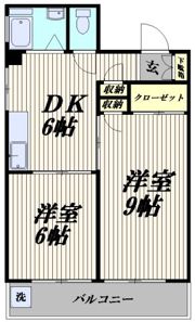 ハイマートフジの間取り画像