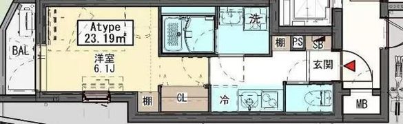 西蒲田YZY マンションの間取り画像