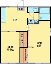 茜ハウスA棟の間取り画像
