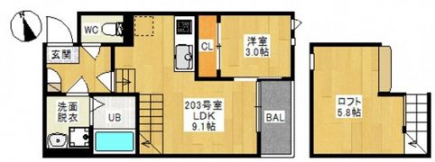 Grandtic Monの間取り画像