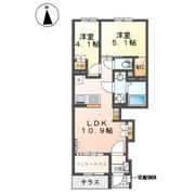仮）相模原市南区アパート新築工事の間取り画像