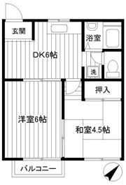 細川メゾンの間取り画像
