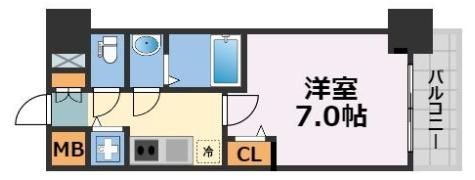 プレサンス南森町ライズの間取り画像