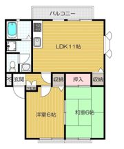レジデンスクズハの間取り画像