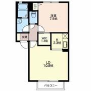 メゾンドアンソレイエの間取り画像