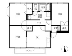 スクエアヒルズの間取り画像