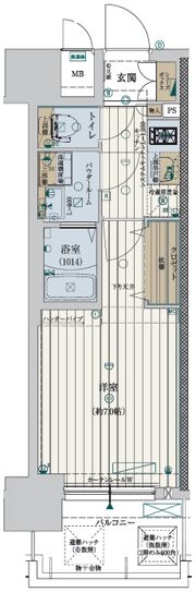 ファーストフィオーレ新町ファジスタの間取り画像