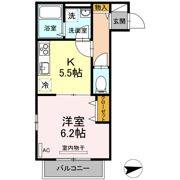 ラフィネサツキの間取り画像