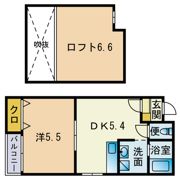 DEAR．FLAT周船寺の間取り画像