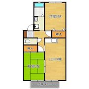 シティべール上上津役の間取り画像