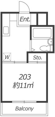 AP195 プラーズ市ヶ尾の間取り画像
