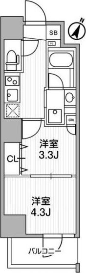 ･ﾗｳﾞｨｴｰﾙ三ノ輪の間取り画像