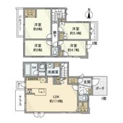 貸家 小平市花小金井南町2丁目の間取り画像