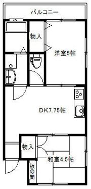 コーポ関口の間取り画像