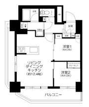 グローリオタワー巣鴨の間取り画像