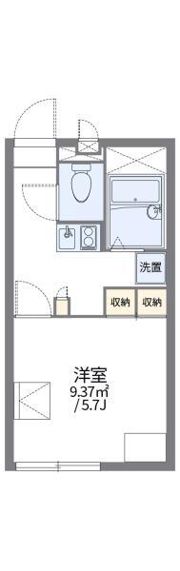 レオパレスWill 竹原の間取り画像
