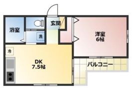 カーサ浜田の間取り画像