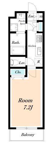 LANDS堀江の間取り画像