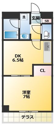 サンパレス市川の間取り画像
