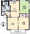 THRIVE HIRAFUKU B棟の間取り画像