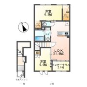 コンフォール横木の間取り画像