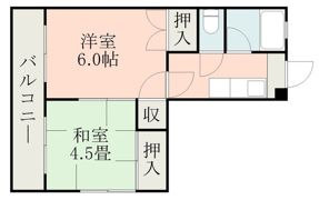 レジデンス渡鹿B棟の間取り画像