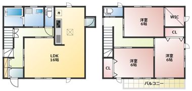 米倉戸建の間取り画像