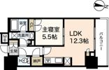 グランクロスタワー広島 アイコートの間取り画像