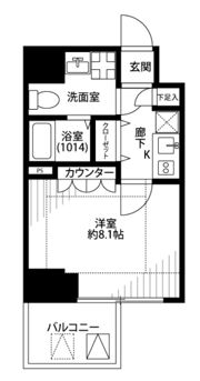 プレール・ドゥーク東京EASTⅤの間取り画像