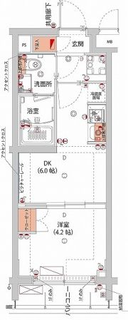 ハーモニーレジデンス武蔵小杉フォレストスクエアの間取り画像