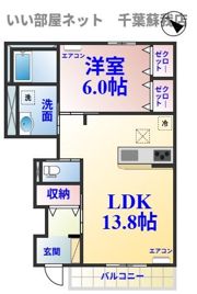 クレストコートBの間取り画像