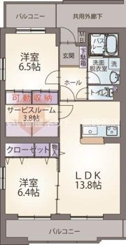 ヴィラ・エトワールの間取り画像