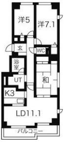 ロイヤルシティ駒場公園の間取り画像